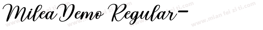 MileaDemo Regular字体转换